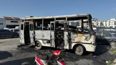 Yangın anında çekilen görüntü