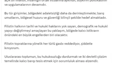 İletişim Başkanı Duran'dan İsrail'in Batı Şeria'daki Arazi Kayıt Sürecine Sert Eleştiri