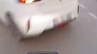 Bursa’da motosiklet kazası: Kask kamerası olaya ışık tuttu