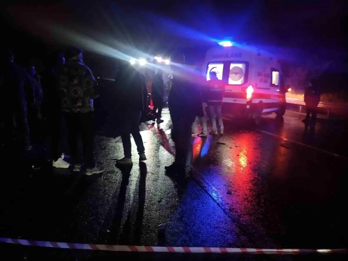 Beykoz'da kaza yerinin genel görüntüsü