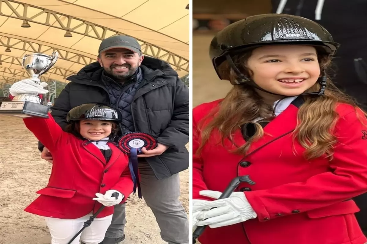 7 Yaşındaki Yasmin Çetin, Adana’da Binicilik Şampiyonluğunu Kazandı