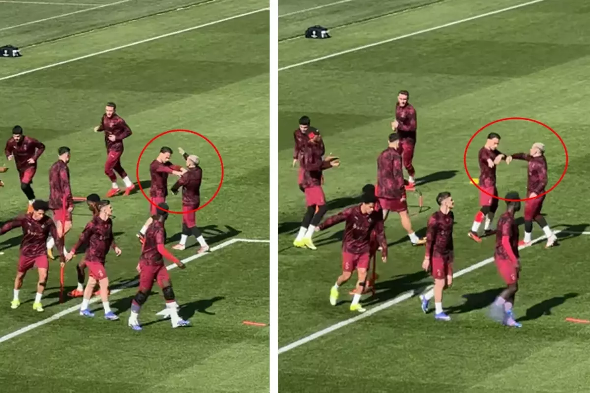 Galatasaray antrenmanından görüntü