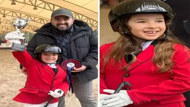 7 Yaşındaki Yasmin Çetin, Adana’da Binicilik Şampiyonluğunu Kazandı