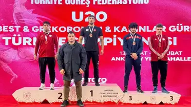 Ankara’da Türkiye 20 Yaş Altı Güreş Şampiyonası Grekoromen Finali Heyecanı