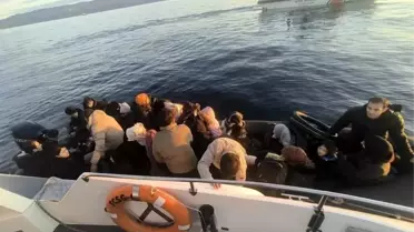 Ayvacık Açıklarında 37 Kaçak Göçmen ve 1 Kaçakçı Gözaltına Alındı