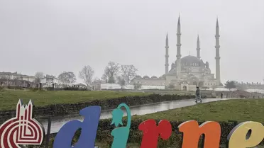 Edirne’de sel etkisi gösteren görüntü