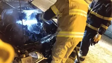 Mardin Artuklu’da Seyir Halindeki Otomobilde Aniden Çıkan Yangın Kontrol Altına Alındı