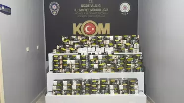 Niğde'de Kaçak Sigara Operasyonu: 105 Bin Makaron ve 2 Bin 500 Paket Ele Geçirildi