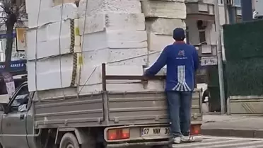 Antalya’da Kamyonetin Arkasından Seyahat Eden Sürücüye 3 Bin Lira Ceza