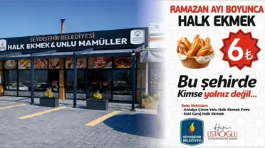Seydişehir'de Ramazan Ayı İçin Halk Ekmeği 6 TL'ye İndirildi