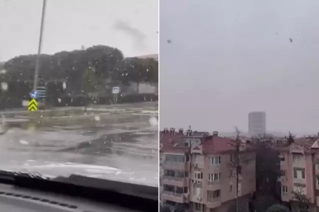 Edirne’de kar yağışı