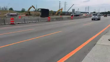Parlak Turuncu Şeritler ABD Otoyollarında Sürücüleri Uyarıyor