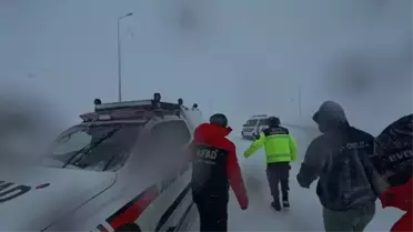 Kayseri’de Şiddetli Kar Yağışı Sonrası AFAD’dan 12 Kişilik Kurtarma Operasyonu