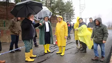 Kaymakam Gültekin ve Belediye Başkanı sahada