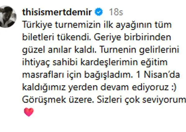Mert Demir bağış töreninde