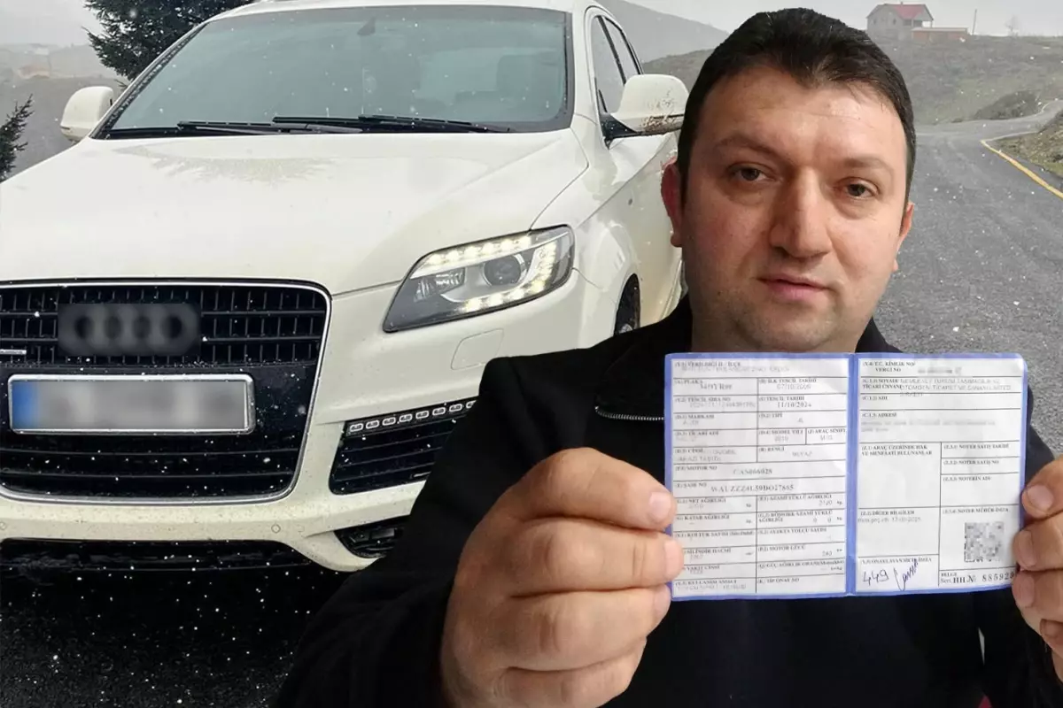 Galeriden alınan lüks aracın kapak fotoğrafı