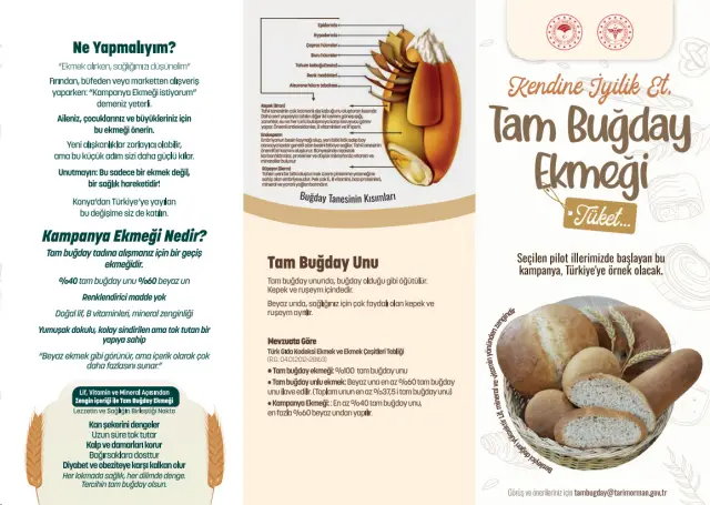 Tam buğday unu kullanılan ekmek örnekleri