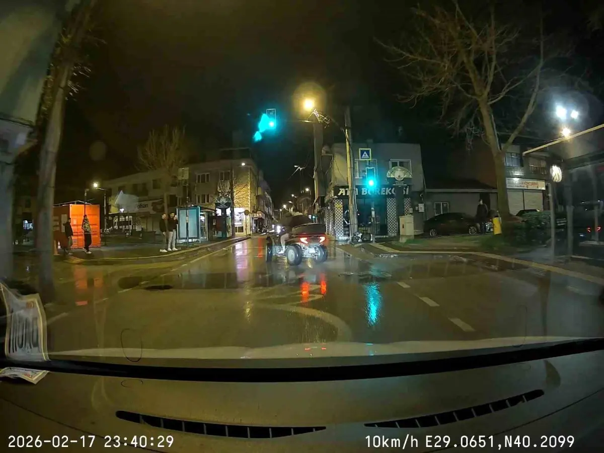 Bursa'da ATV drift kazası