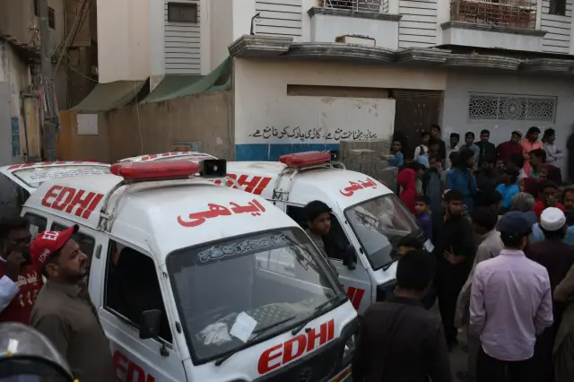 Patlamadan sonra binanın dış görünüşü