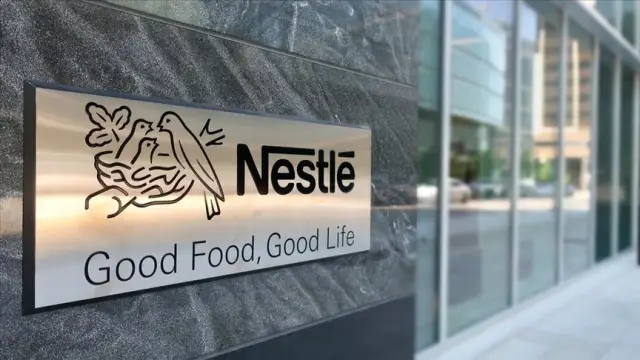 Nestlé fabrikasında üretim hattı