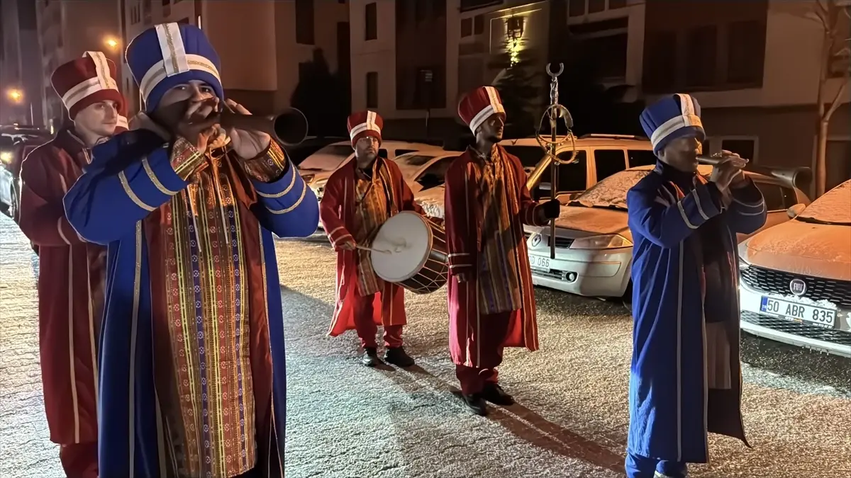 Nevşehir'de Ramazan Sahuruna Mehter Marşıyla Renk Katıldı