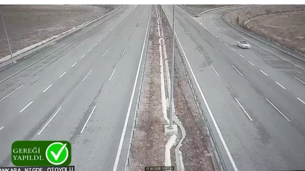 Nevşehir Otoyolunda Ters Şerit Sürüşüne Ağır Ceza Kesildi