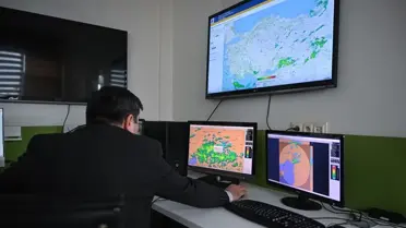 Meteoroloji Genel Müdürlüğü'nden hava durumu haritası