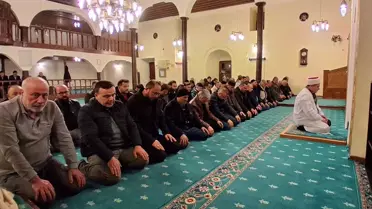 Havza’da 730 Yıllık Yörgüç Paşazade Mustafa Paşa Camii’nde İlk Teravih Namazı