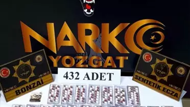 Yozgat’ta Büyük Uyuşturucu Operasyonu: 432 Sentetik Hap ve 2 Şüpheli Gözaltı