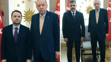 Cumhurbaşkanı Erdoğan, Bakan Gürlek ve Çiftçi'yi Beştepe'de Karşıladı
