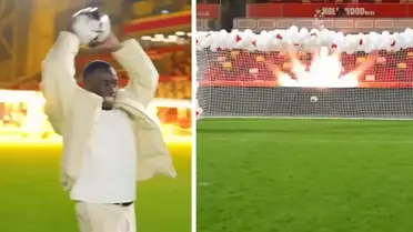 Michael Kayode, kız bebek haberini taç atışıyla duyurdu