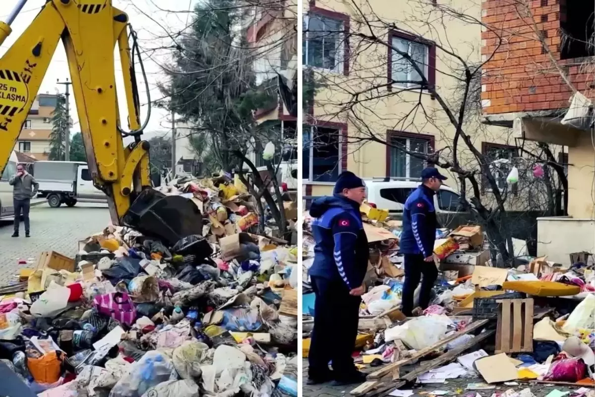 Derince'de Kötü Koku İhbarı Sonrası 30 Ton Çöp Temizlendi