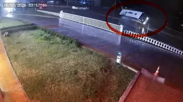 Kaza anındaki kamera görüntüsü