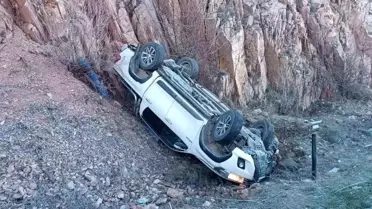 Kaza sonrası araç enkazı