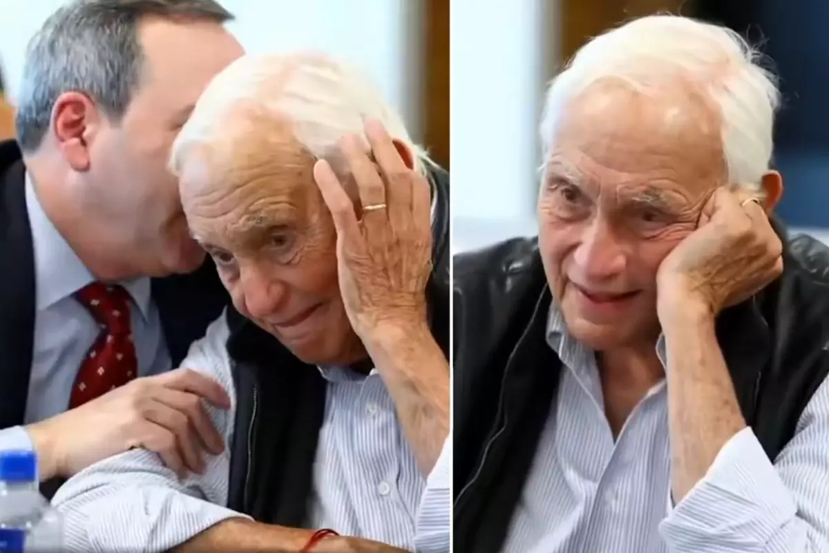 Les Wexner ve avukatı Kongre salonunda