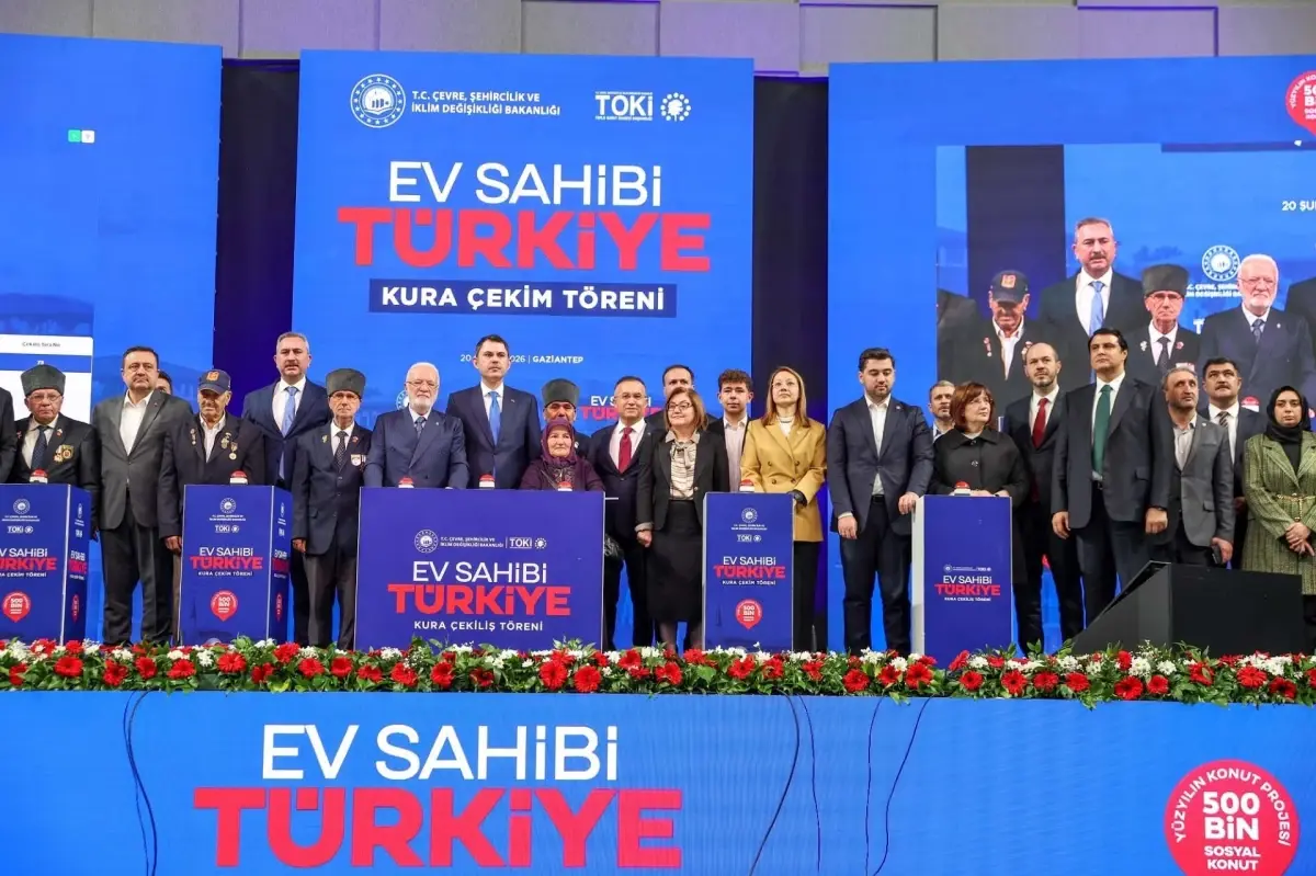 Kurum, Gaziantep’te 500 Bin Sosyal Konut Projesinin 455 Bin Birimini Tamamladığını Açıkladı