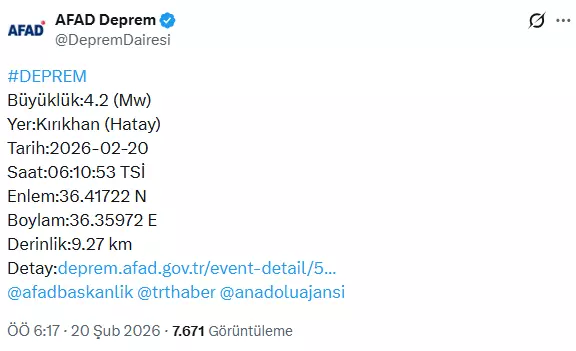 Kırıkhan’da depremin ardından oluşan yıkım izleri