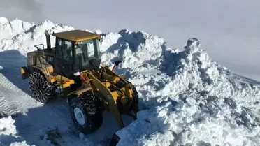Ağrı’da Şiddetli Kar Yağışı 41 Köy Yolunu Kapattı