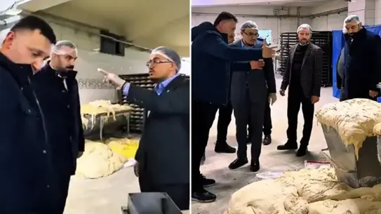 Sincan’da Fırın Denetiminde Şok Görüntüler: Hamurlar Yere Taştı, İşletmeci “İster İstemez Taşıyor” Dedi