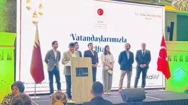 İftar sofrasında Türk topluluğu