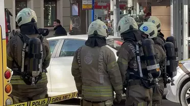 Şişli'de 9 Katlı Bina Çatısında Çıkan Yangın Kontrol Altına Alındı