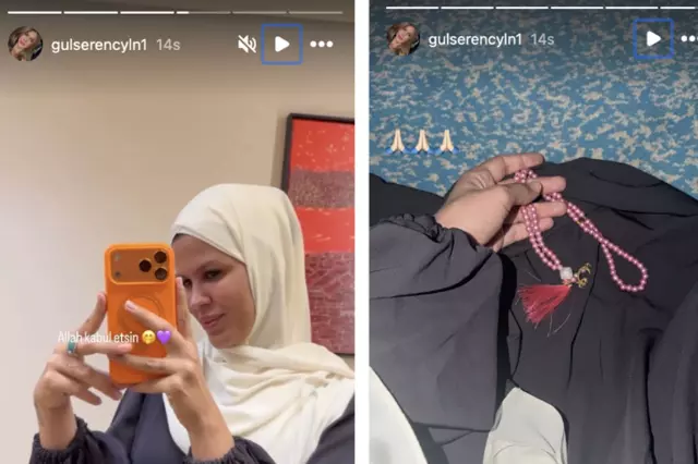Gülseren Erbil tesettür içinde