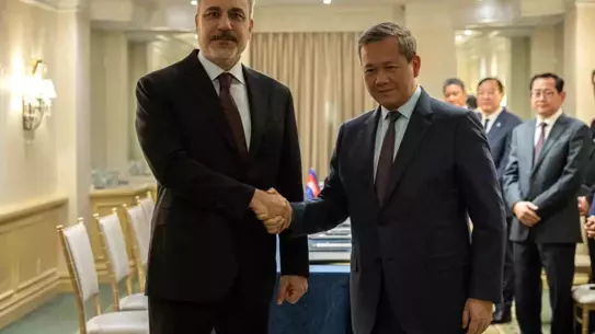 Bakan Fidan ve Başbakan Hun Manet’in Washington’da fotoğrafı