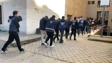 Operasyonda tutuklanan şüpheliler