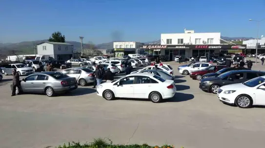 Samsun’da satılık ikinci el araçların görüntüsü