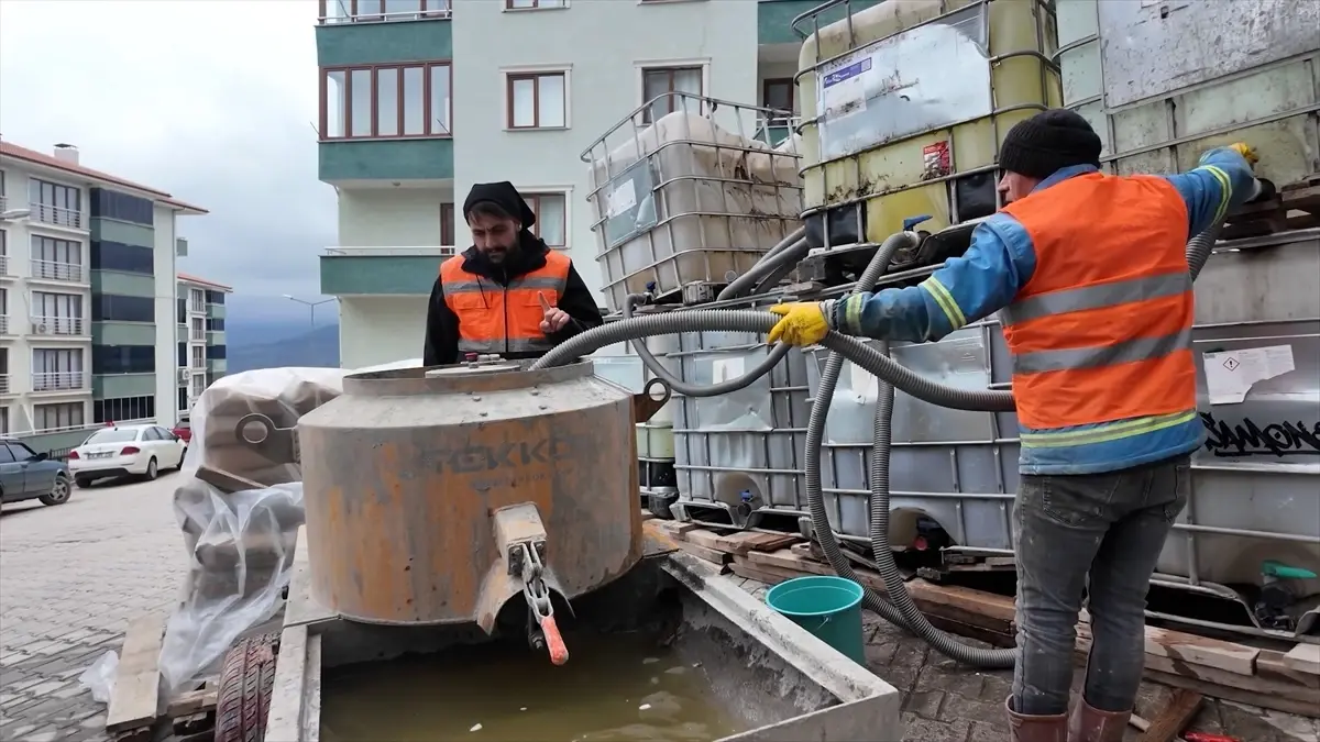 BTU laboratuvarında borlu zemin enjeksiyonu deneyi