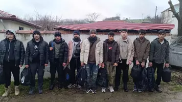 Edirne Uzunköprü'de 9 Afgan Göçmen Yasa Dışı Seyahat Girişimi Sonrası Yakalandı