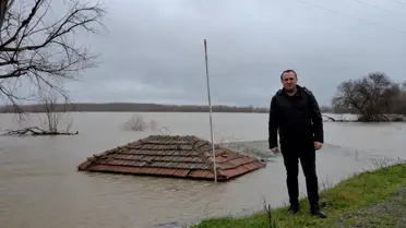 Edirne'de Tunca ve Meriç Nehirlerinde Su Seviyeleri Kritik Eşiğe Ulaştı
