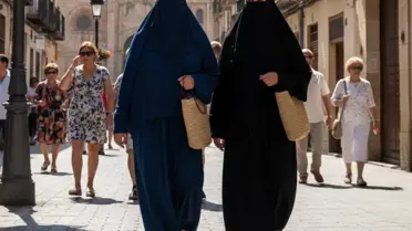 Burka ve peçe yasağı ilan eden belediye binası