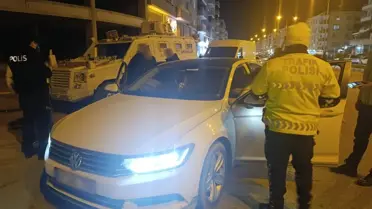 Denetim sırasında incelenen bir araç